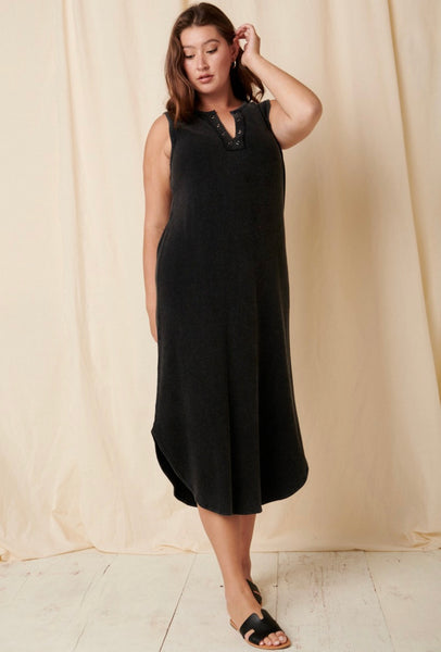 Plus Thermal Midi Dress