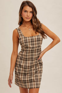 Plaid Mini Dress