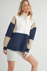 Glo Color Blocked Pullover